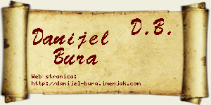 Danijel Bura vizit kartica